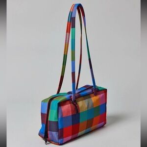 NWT! BAGGU Nylon Bowler Bag - Madras - Urban Outfitters exclusive